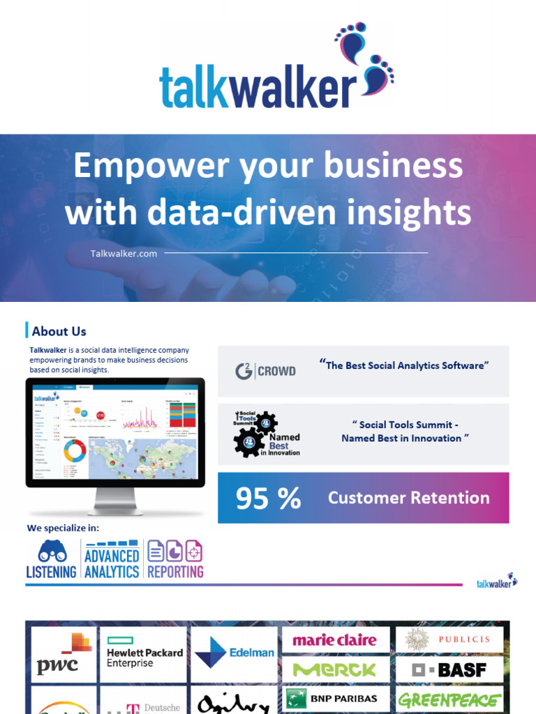 Talkwalker: Social Analytics Insights | PDF | Analytics | Brand
