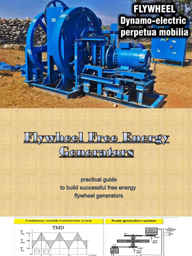 Flywheel Free Energy Generators Full Details PDF Electric Motor