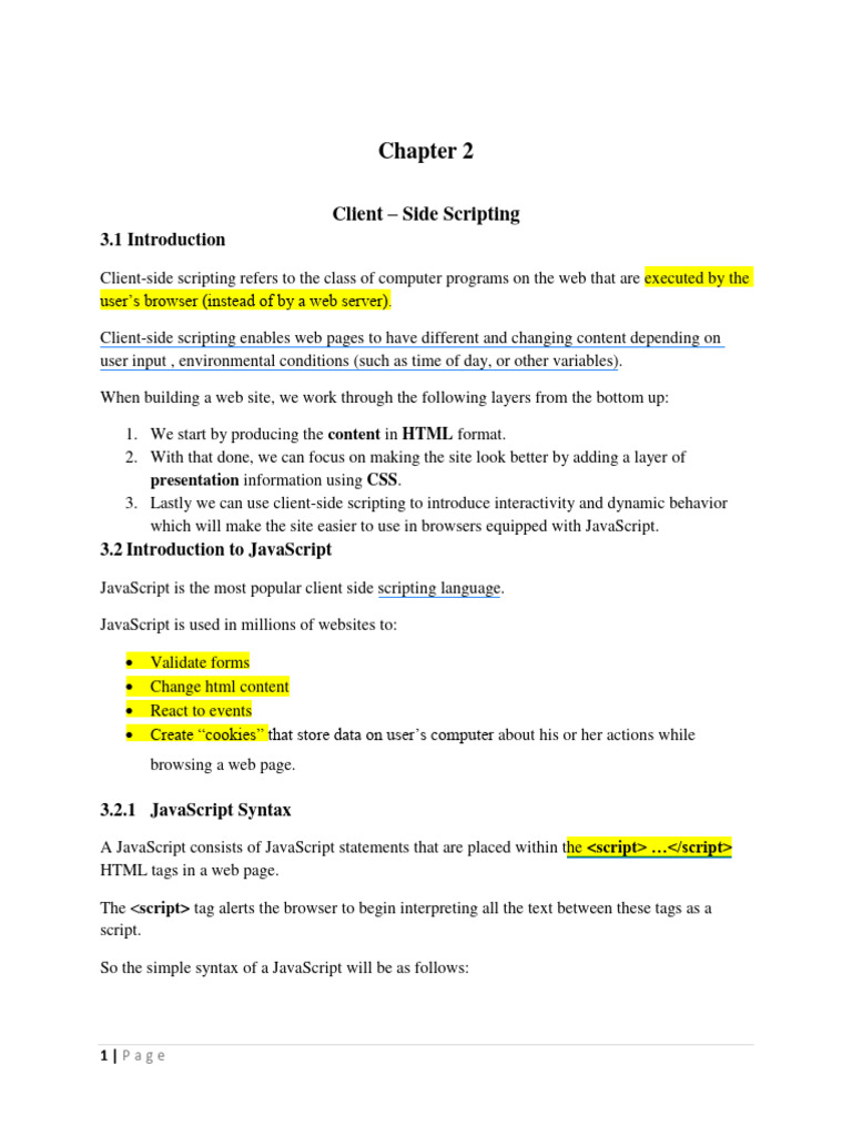Chapter 4 javascript pdf dynamic web page http cookie