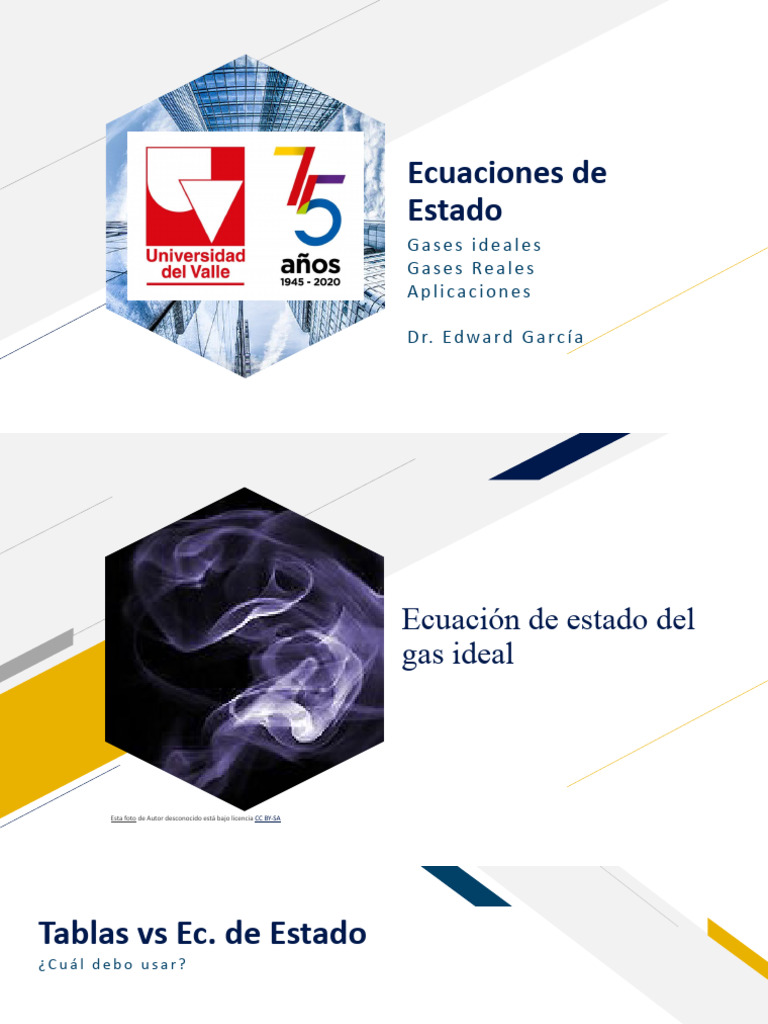 Ecuaciones de Estado | PDF | Gases | Mole (Unidad)