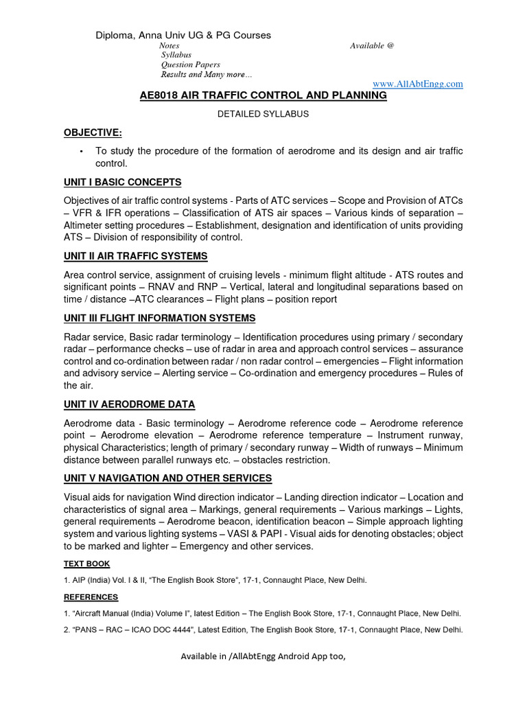 2020-02-07.06.02.08-Ae8018 Air Traffic Control and Planning | PDF | Air ...