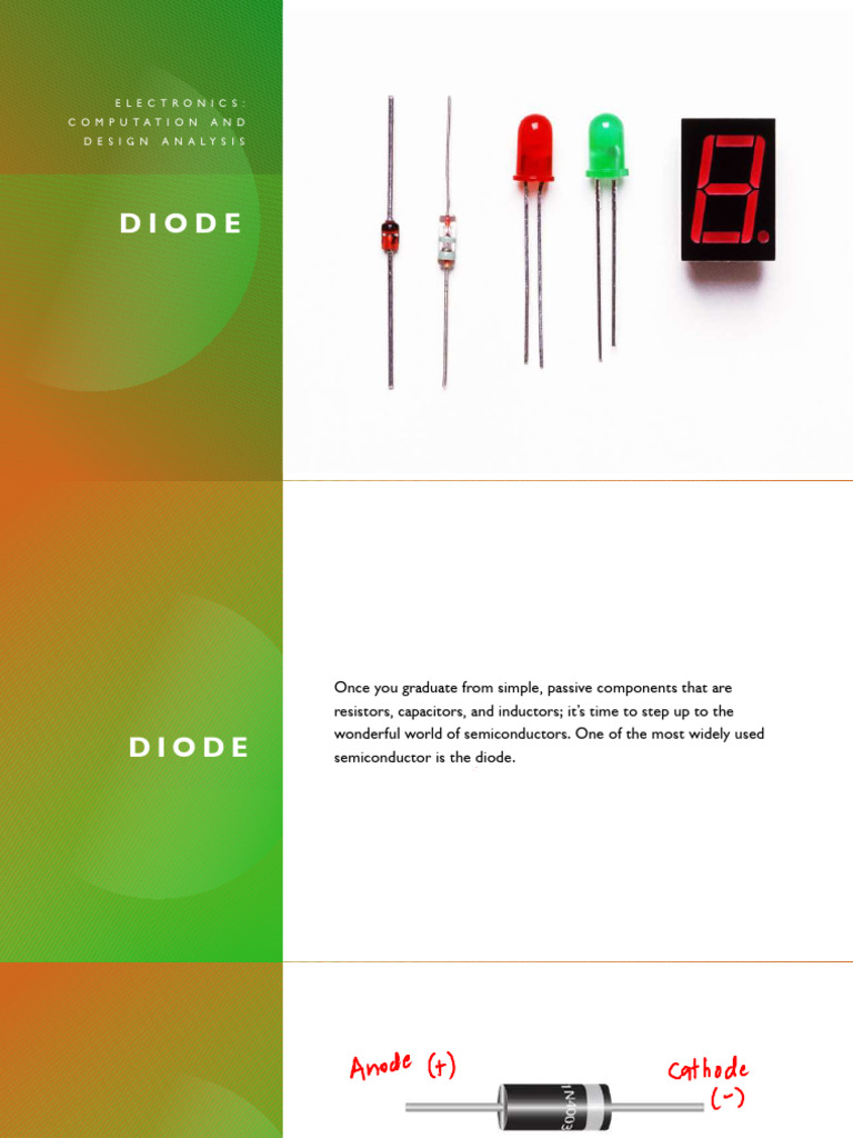 Module 2 - Introduction To Diodes | PDF | Diode | P–N Junction