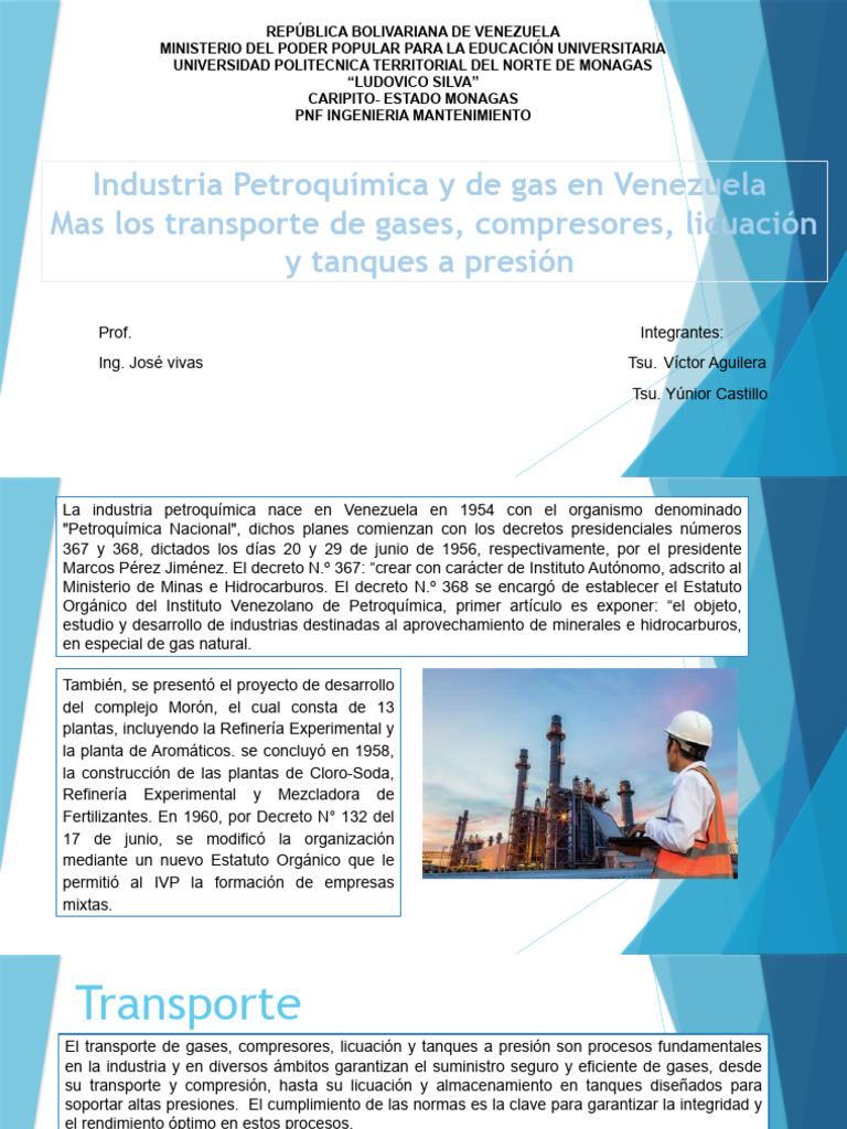 Industria Petroquímica y Transporte de Gas | PDF | Gas natural | Gas ...