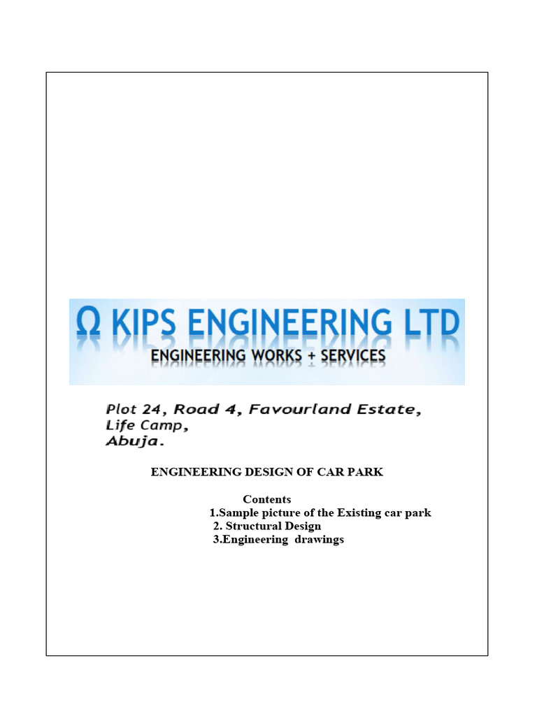 Car Park Structural Design | PDF | Civil Engineering | Structural ...