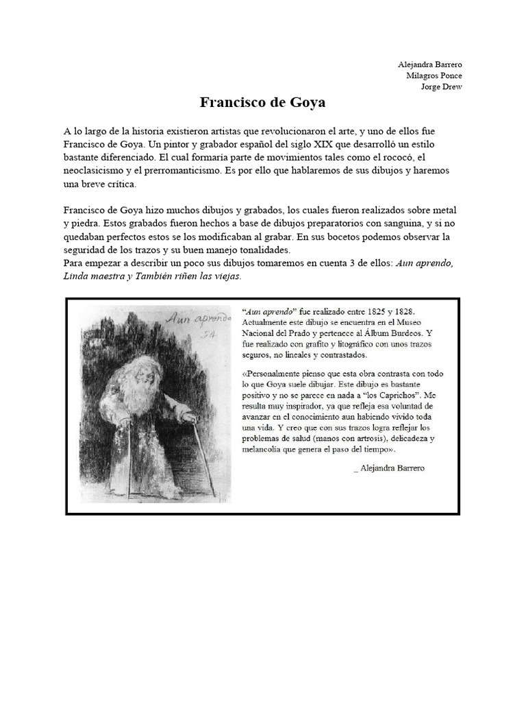Francisco de Goya | Descargar gratis PDF | Francisco Goya
