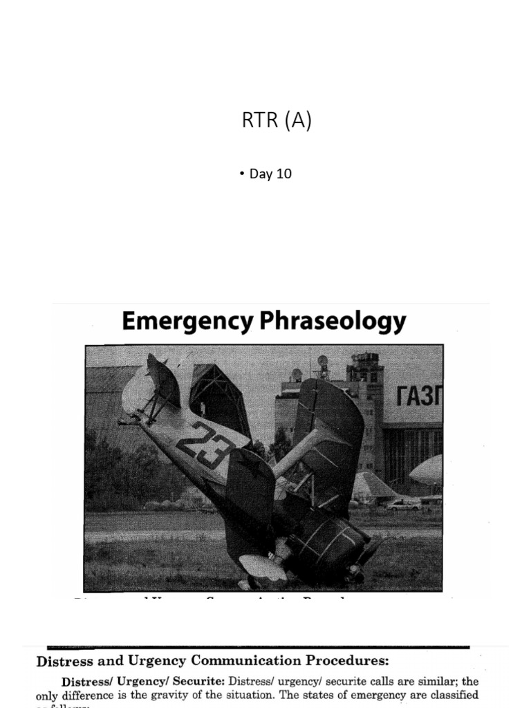 Distress and Urgency Signals in Aviation | PDF | Wireless | Radio