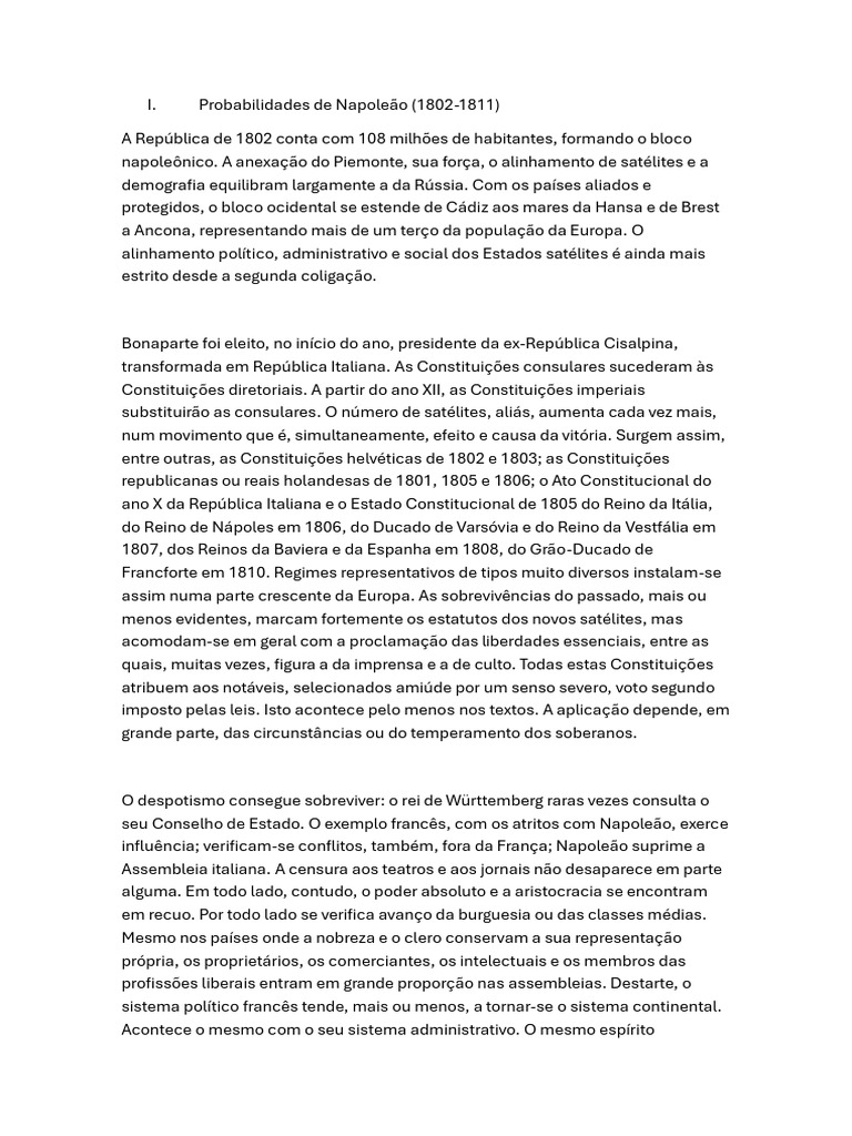 História Geral Da Civilização Xviii Pdf Napoleão Europa