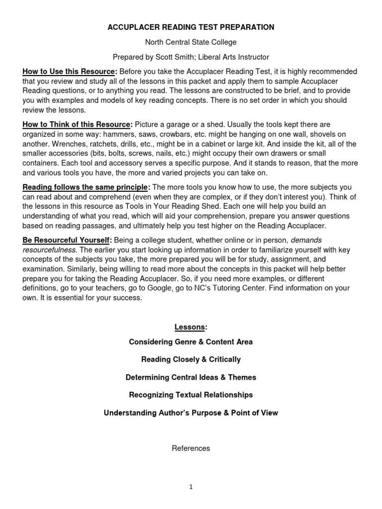 Accuplacer reading prep pdf rock geology sedimentary rock