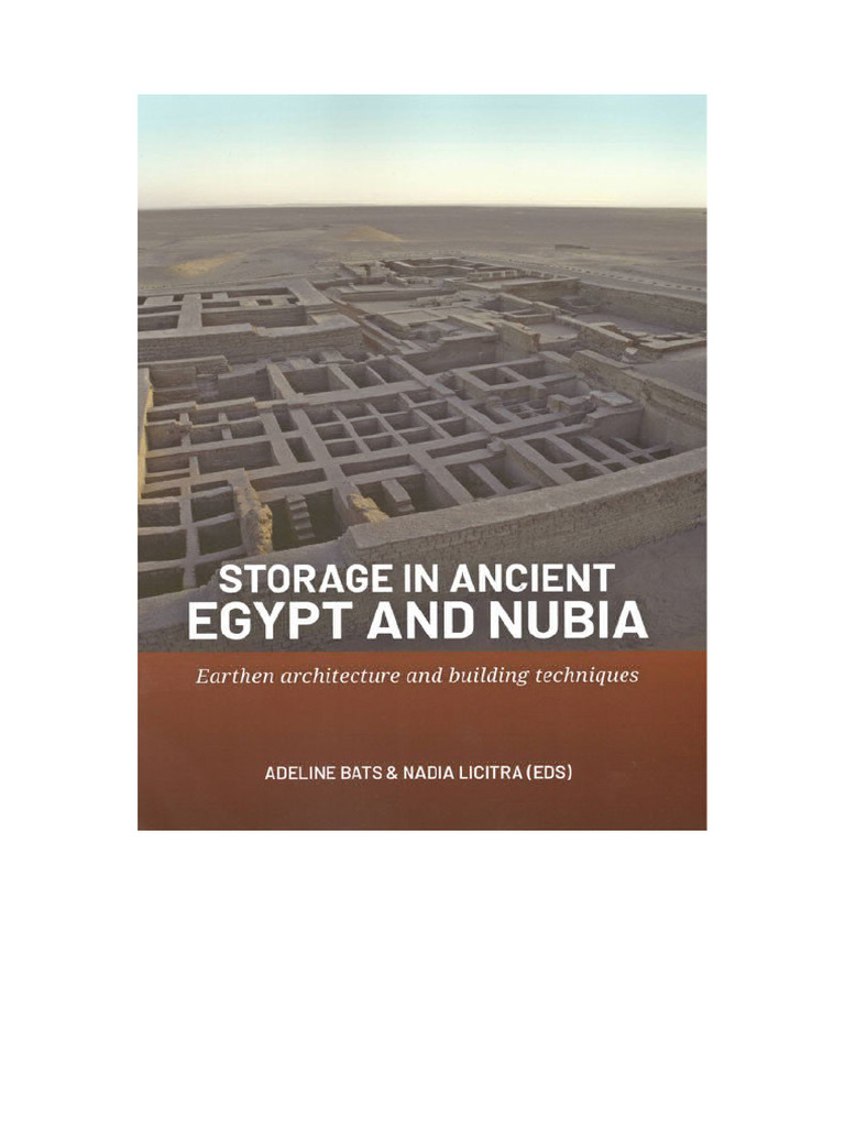 Storage in Ancient Egypt and Nubia | PDF