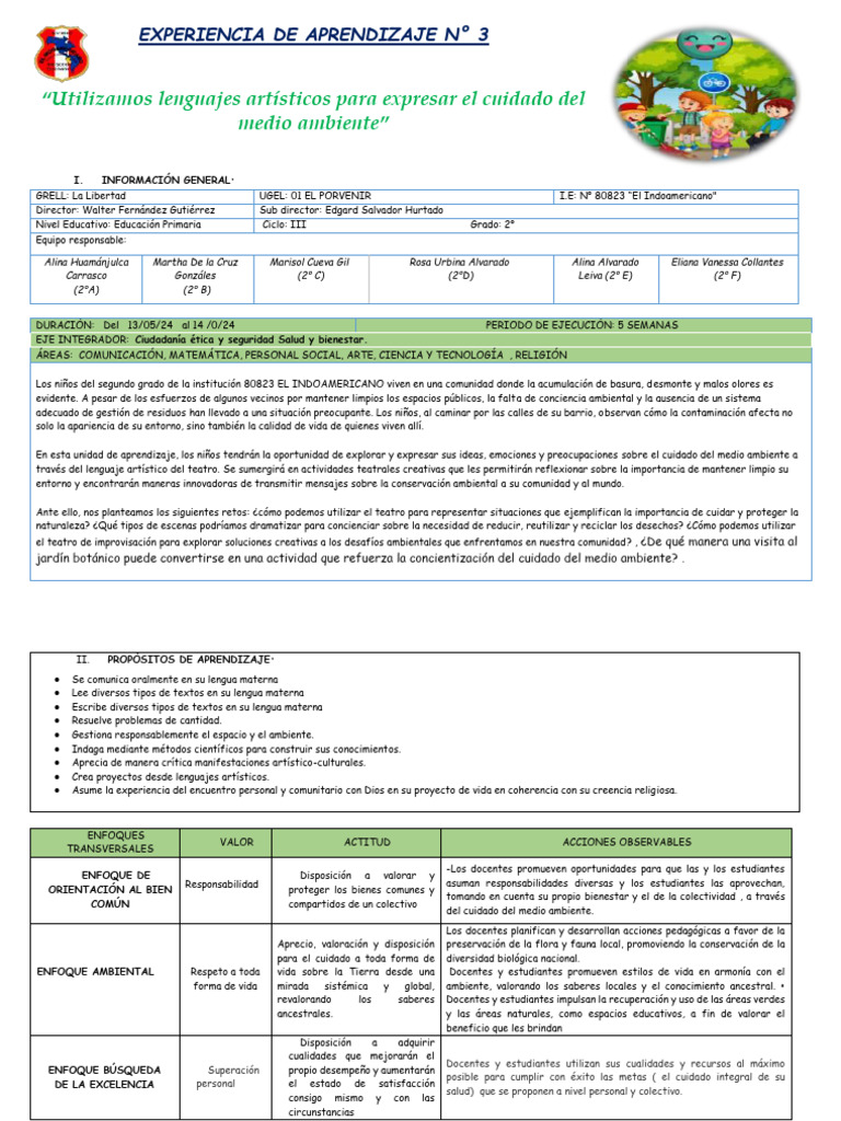 UNIDAD DE APRENDIZAJE # 3 Ok | PDF | Aprendizaje | Contaminación