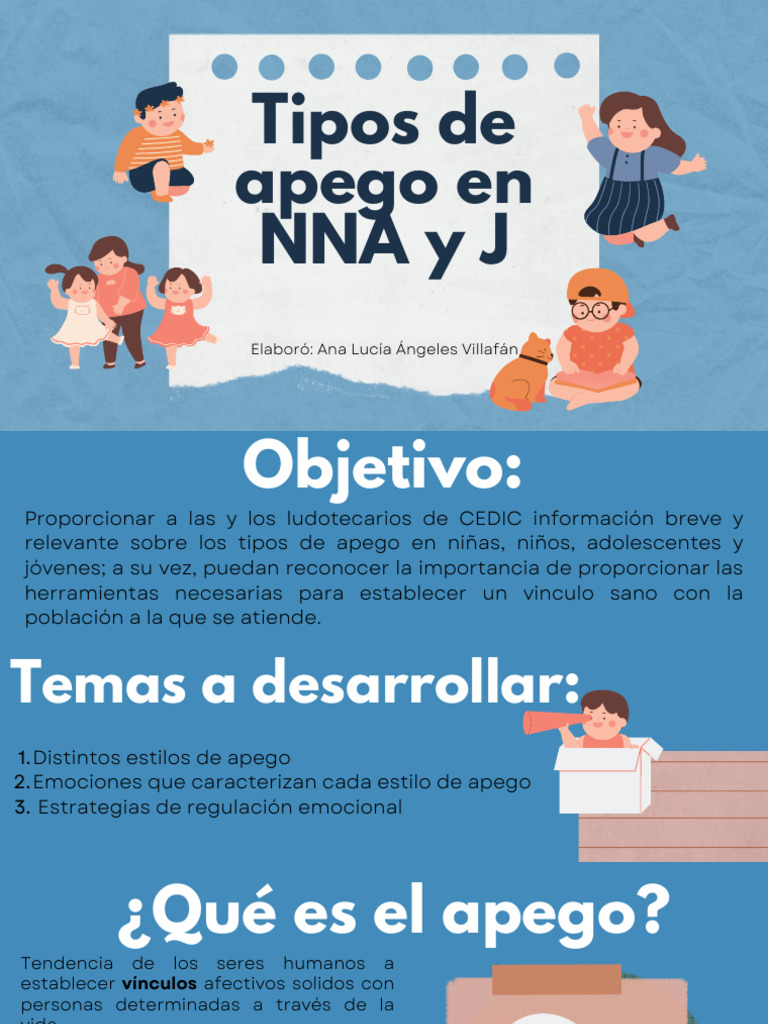 Tipos de Apego en NNA y J | PDF | Teoría de apego | Las emociones
