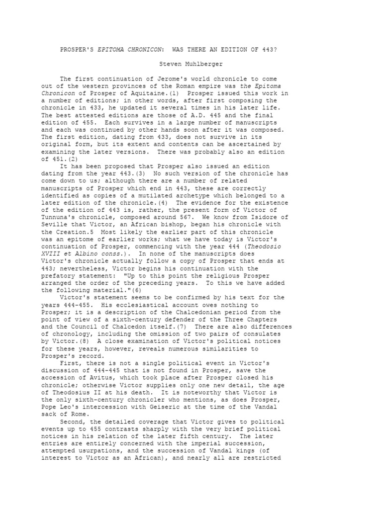 Prospers_Epitoma_Chronicon_Was_There_An Download Free PDF Council Of Chalcedon Late Antiquity