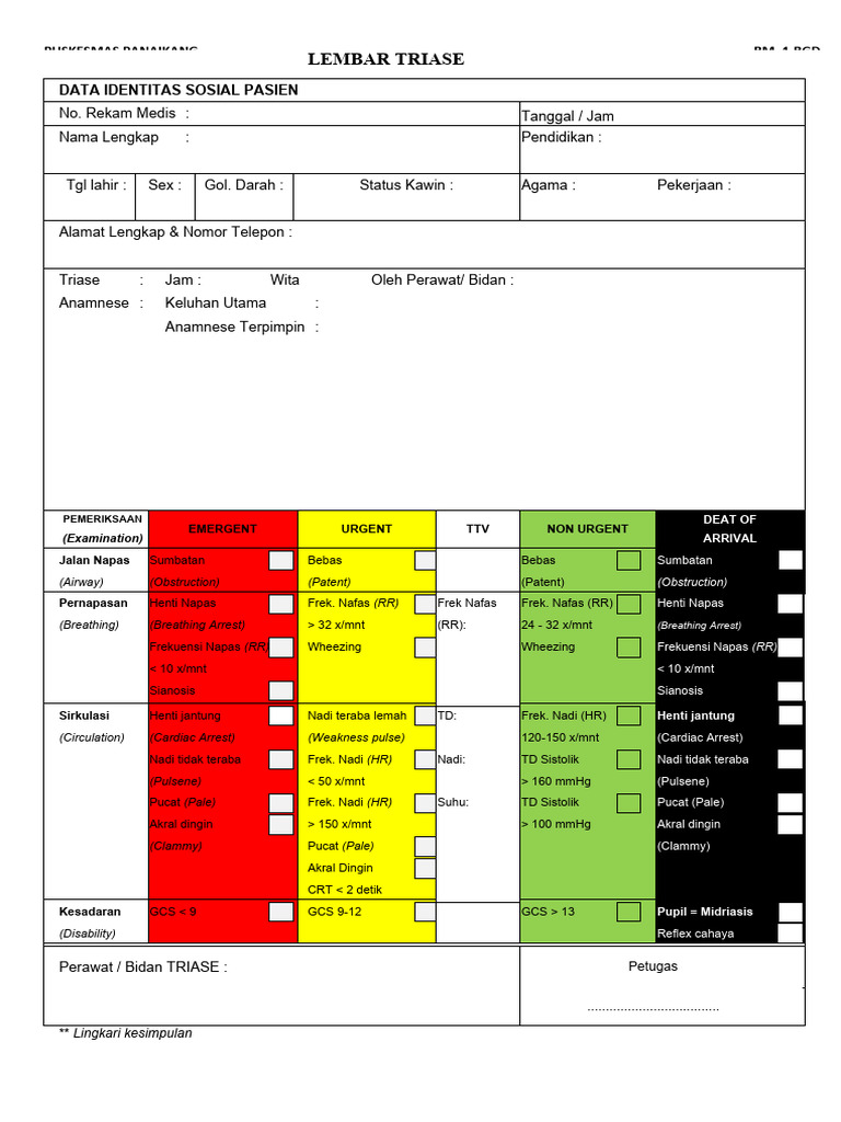 01 Triase Igd | PDF