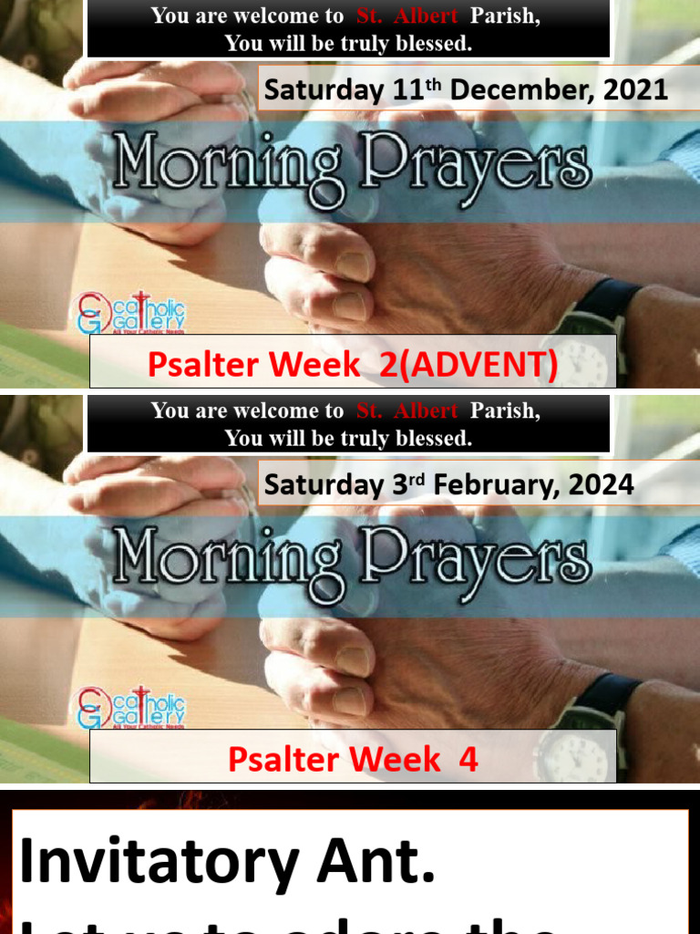 Psalter Week 2 PDF Glory (Religion) Mary, Mother Of Jesus