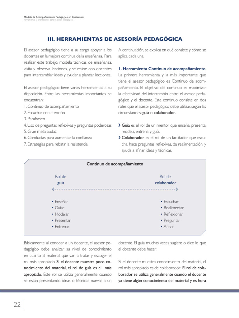 Lectura 2. Herramientas de Asesoria Pedagogica_S7_CTE_2023-2024 | PDF