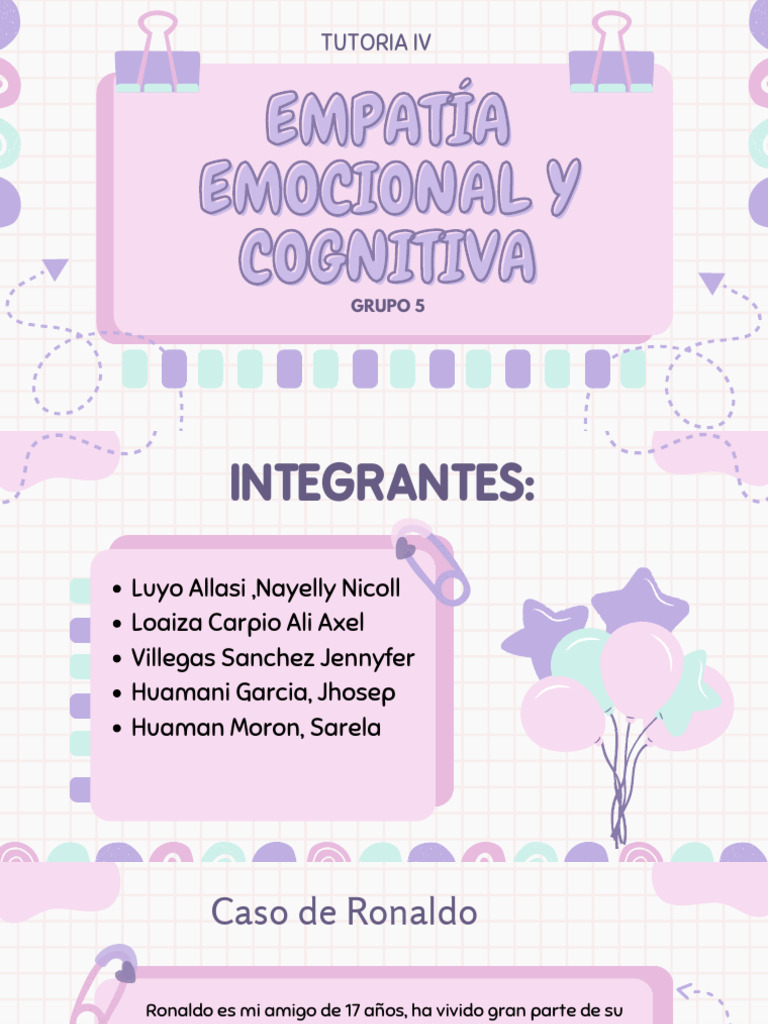 Empatía Emocional y Cognitiva en Relaciones | PDF | Empatía | Las emociones