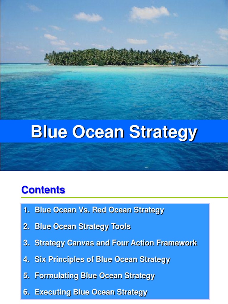 Blue Ocean Strategy Overview Guide | PDF | Finance & Money Management | Art