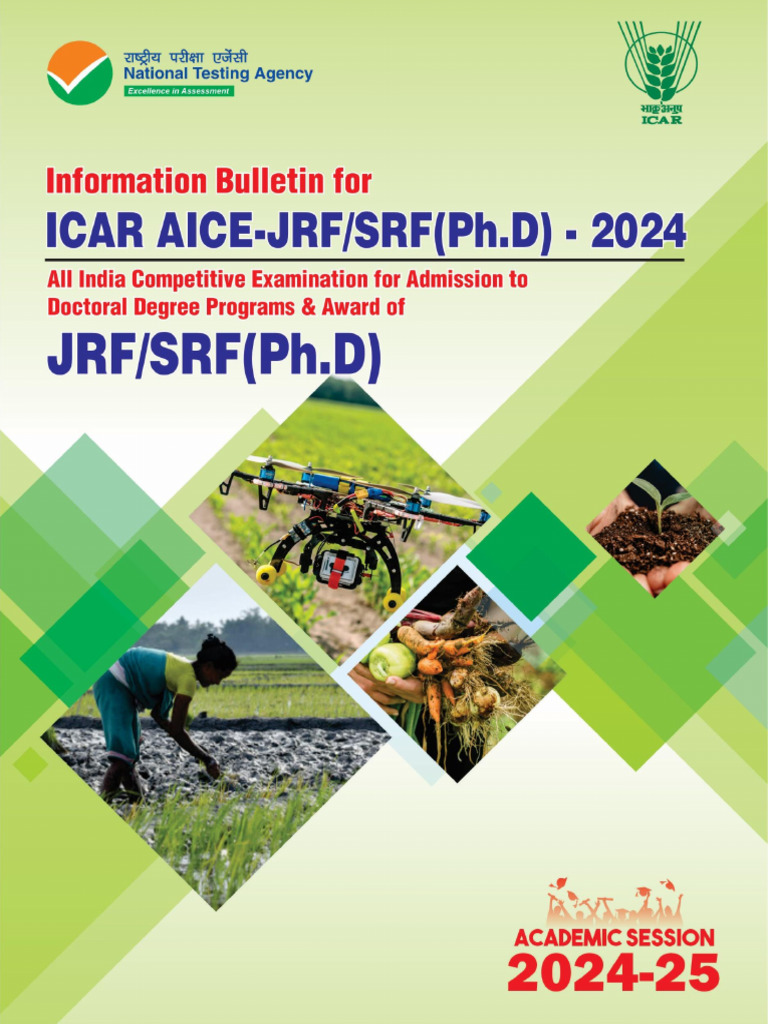 Ib Icar Aice Jrf Srf Phd 2024 Download Free Pdf Multiple Choice