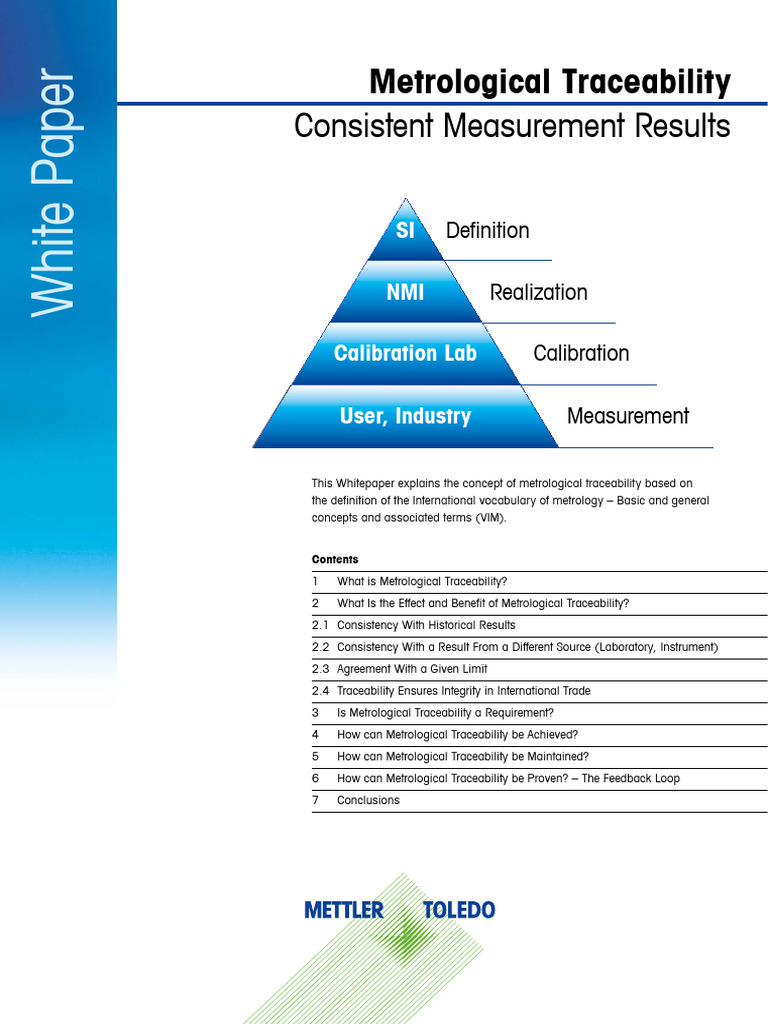 Metrological Traceability Guide | PDF | Metrology | Calibration