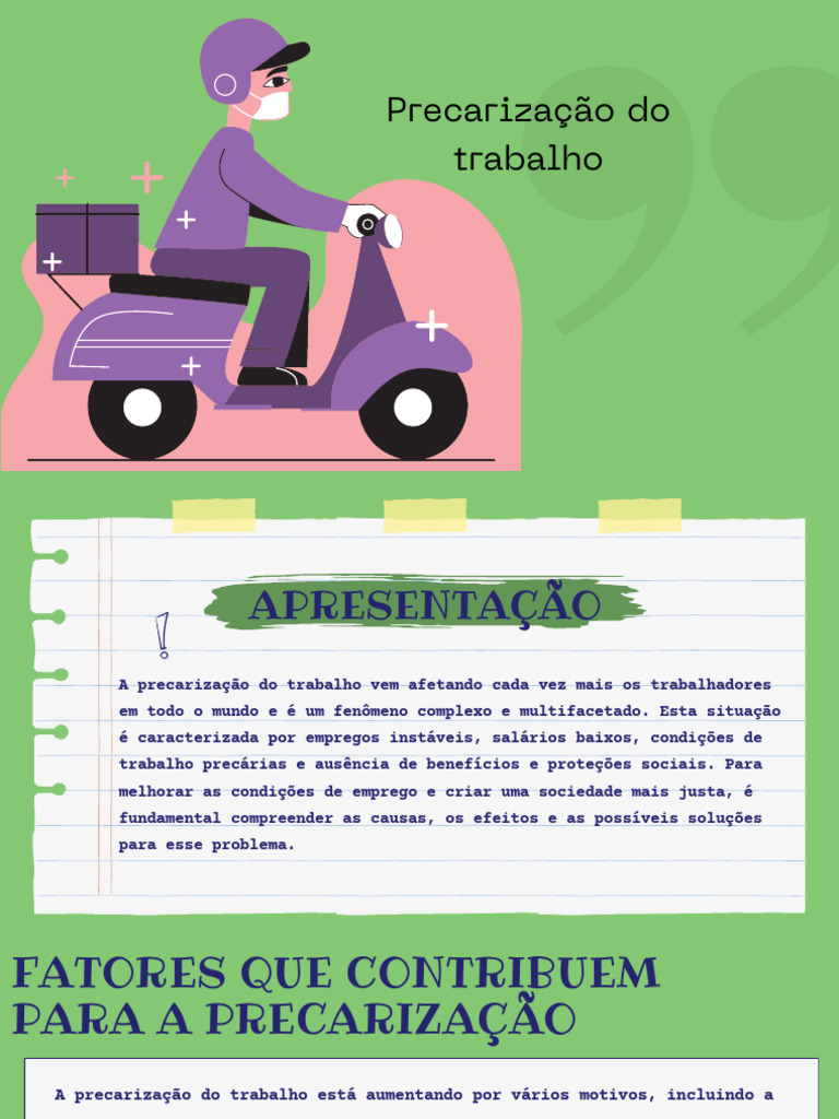 Impactos da Precarização do Trabalho | PDF | Emprego | Lei Trabalhista