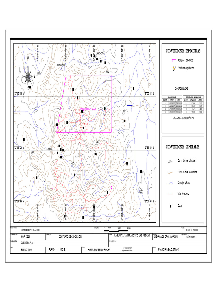 1.plano Topografico General Hgp-13221-Modelo | PDF