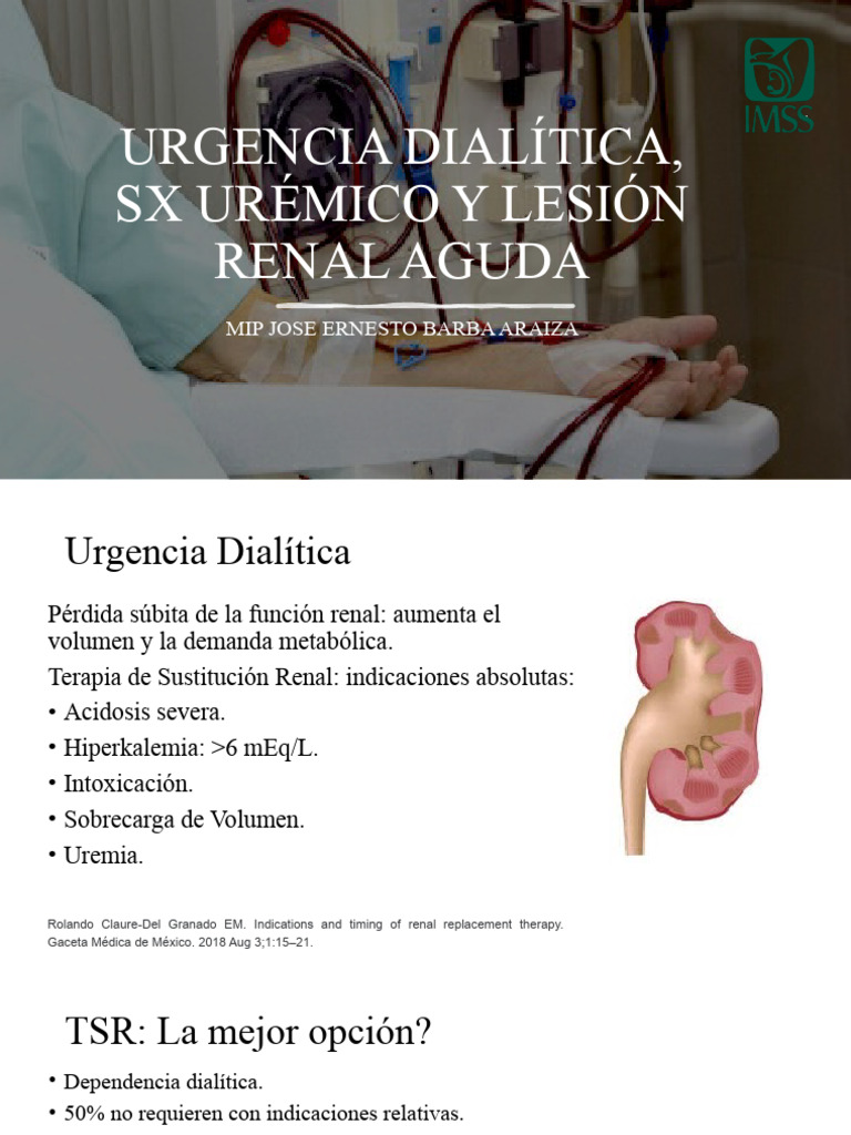 Urgencia Dialítica, SX Urémico y Lesión Renal | PDF | Órgano (anatomía