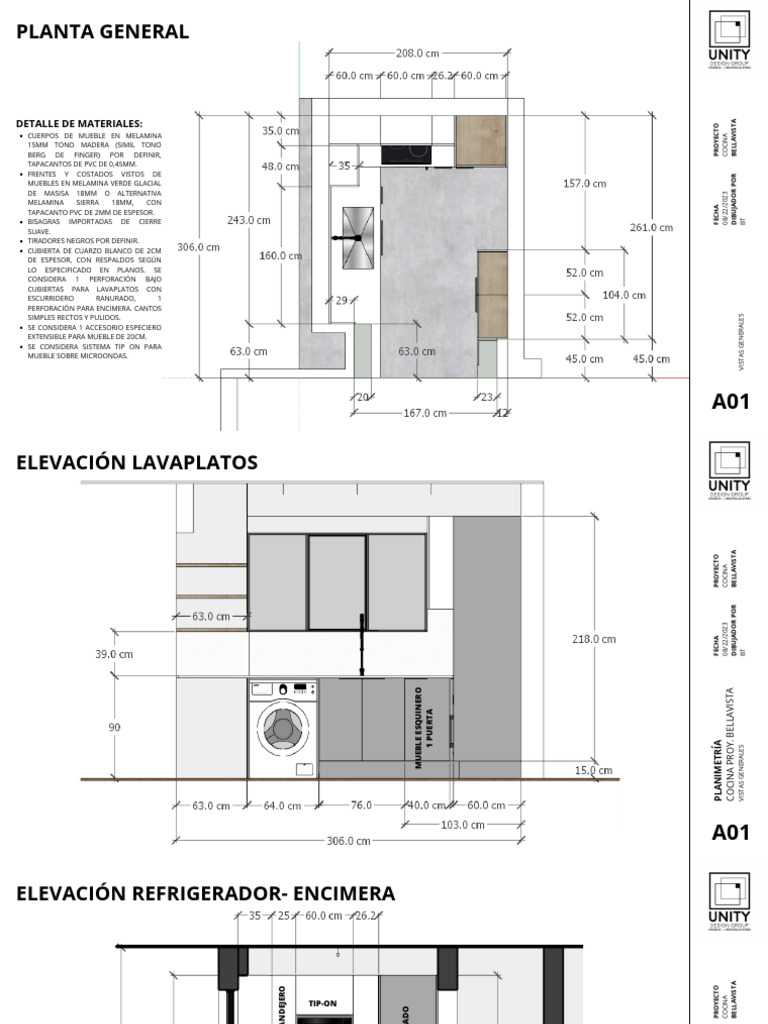 Planos Cocina Bellavista-01 | Descargar gratis PDF | Cocina | Vida ...