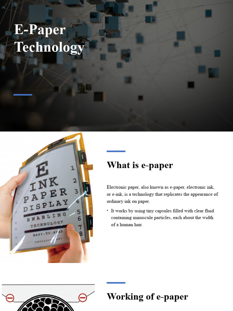 E Paper | PDF | Display Technology | Information And Communications ...