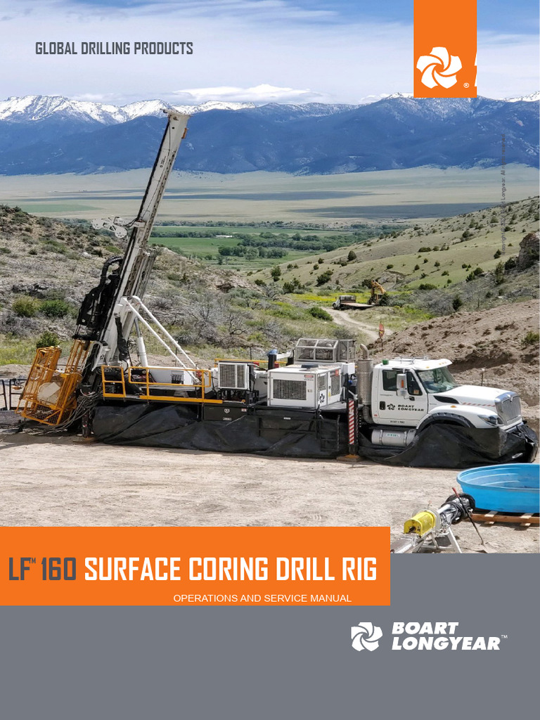 LF 160 Coring Drill Rig Manual | PDF | Pump | Safety