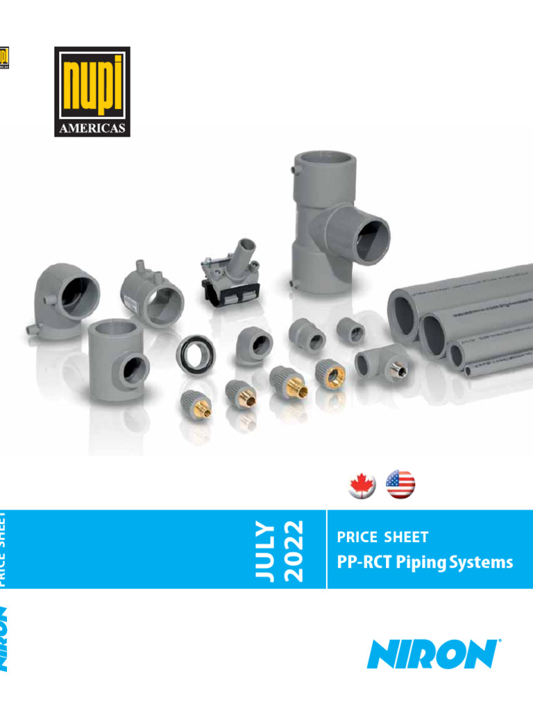 NIRON Pipe Pricing and Catalog 2022 | PDF | Pipe (Fluid Conveyance) | Water