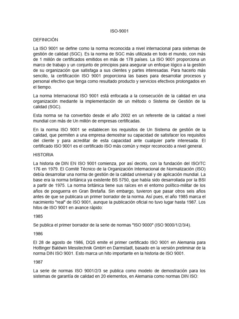 Guía Completa sobre ISO 9001 | PDF | Calidad (comercial) | Iso 9000