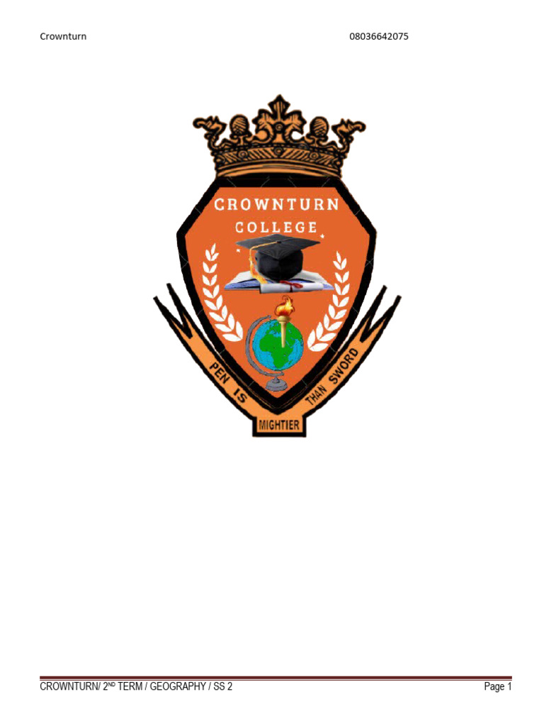 2nd Term s2 Geography | Download Free PDF | Soil | Organic Matter