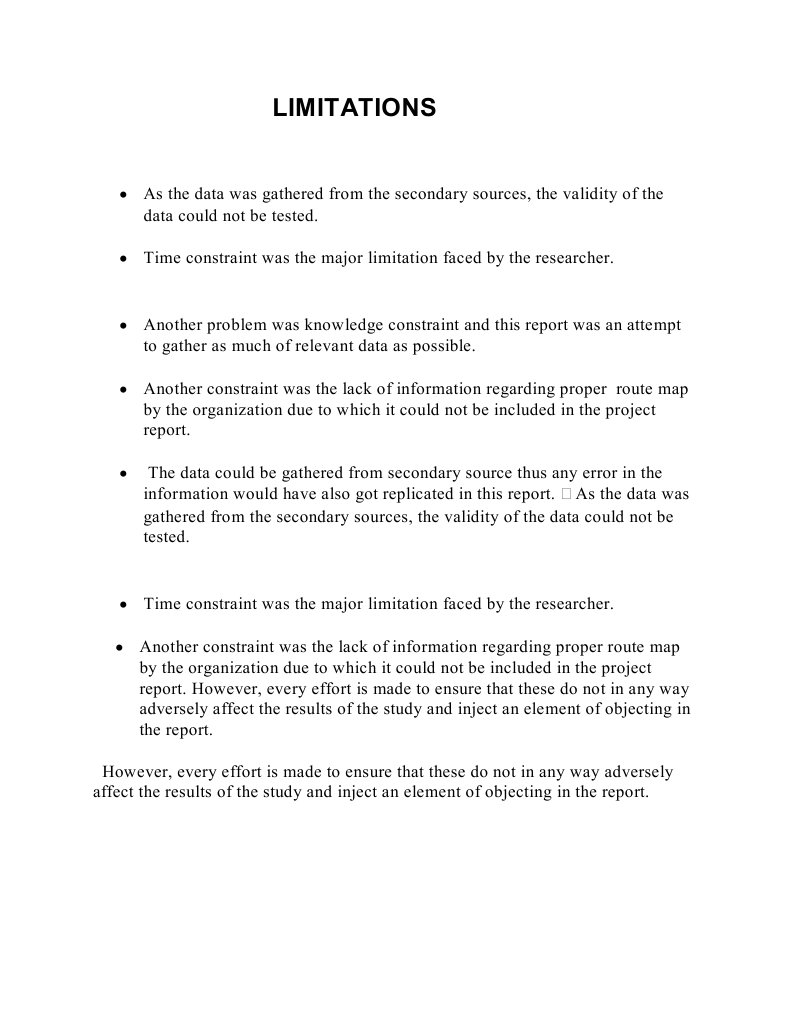 Limitations | PDF