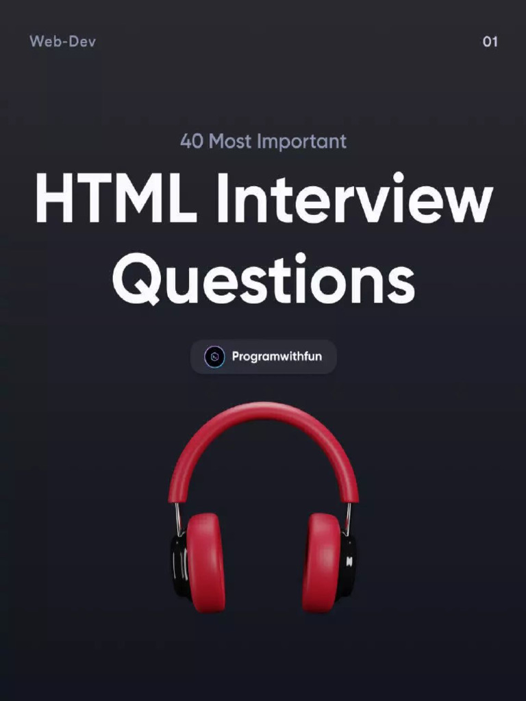 Html interview questions pdf