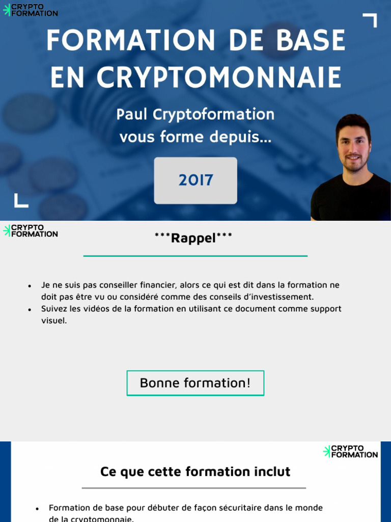 Introduction Aux Cryptomonnaies Et La Blockchain | PDF | Crytomonnaies |  Bitcoin