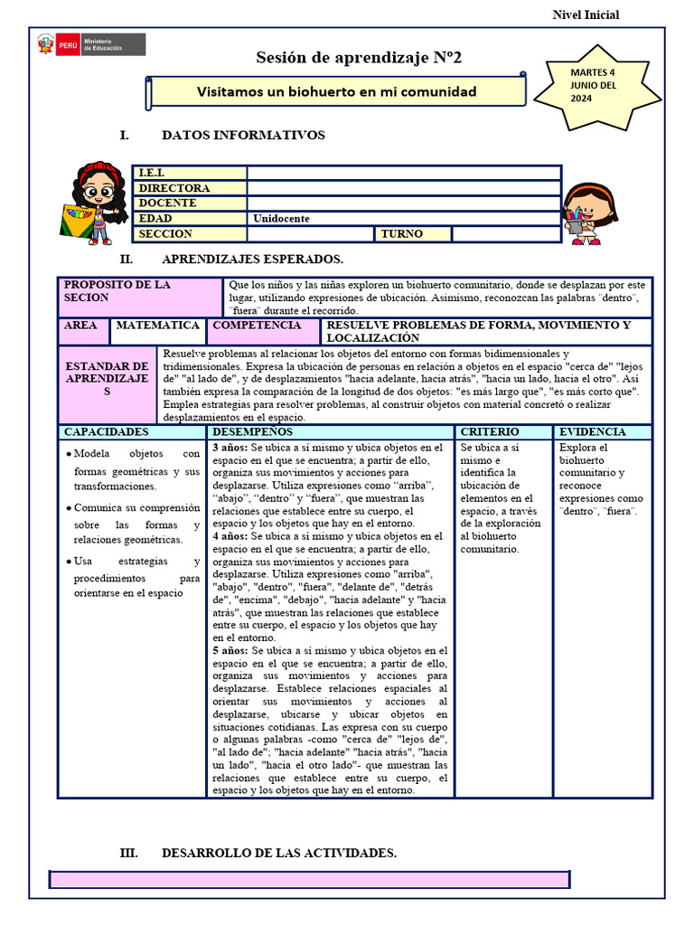 Uni Martes 04 Junio | PDF | Educación de la primera infancia | Evaluación