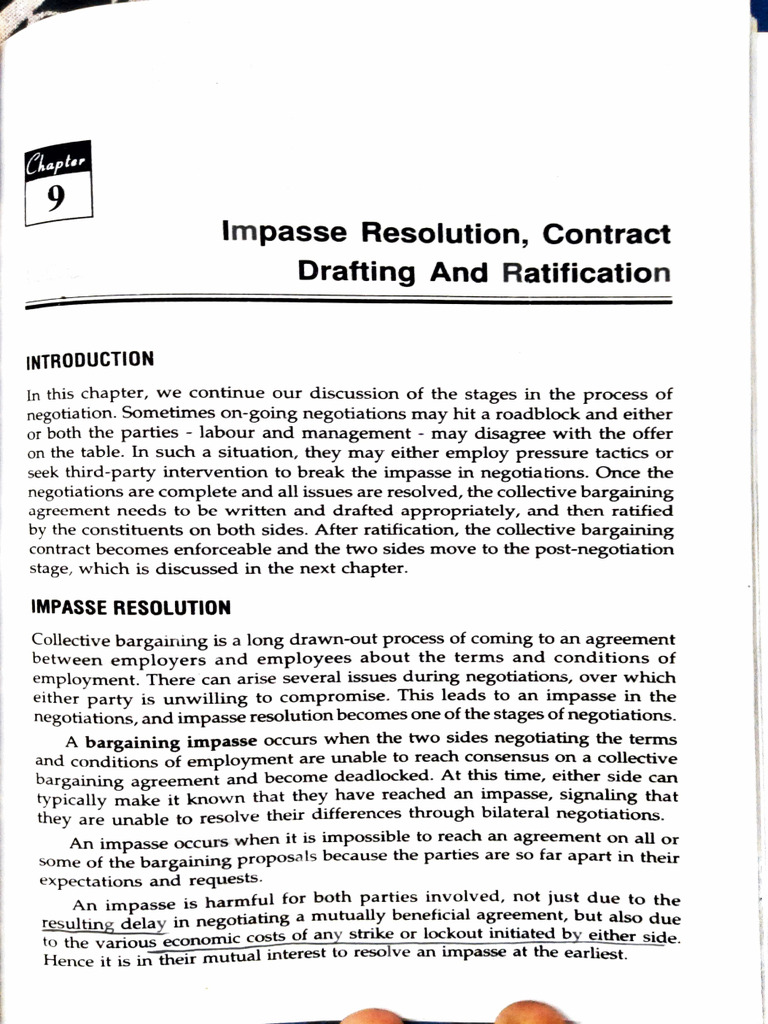 Impasse Resolution in Collective Bargaining | PDF | Strike Action ...