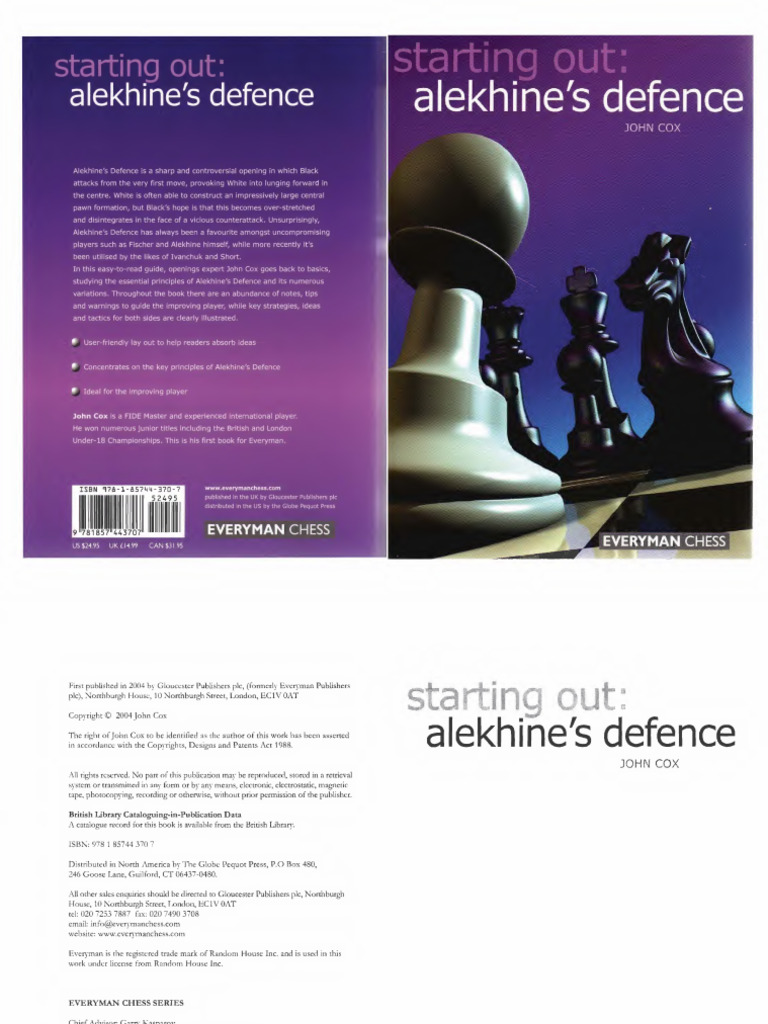Alekhines Defence (Starting Out) - Text | PDF | Chess Openings | Chess