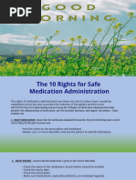 10 Rights of Medication Administration | PDF