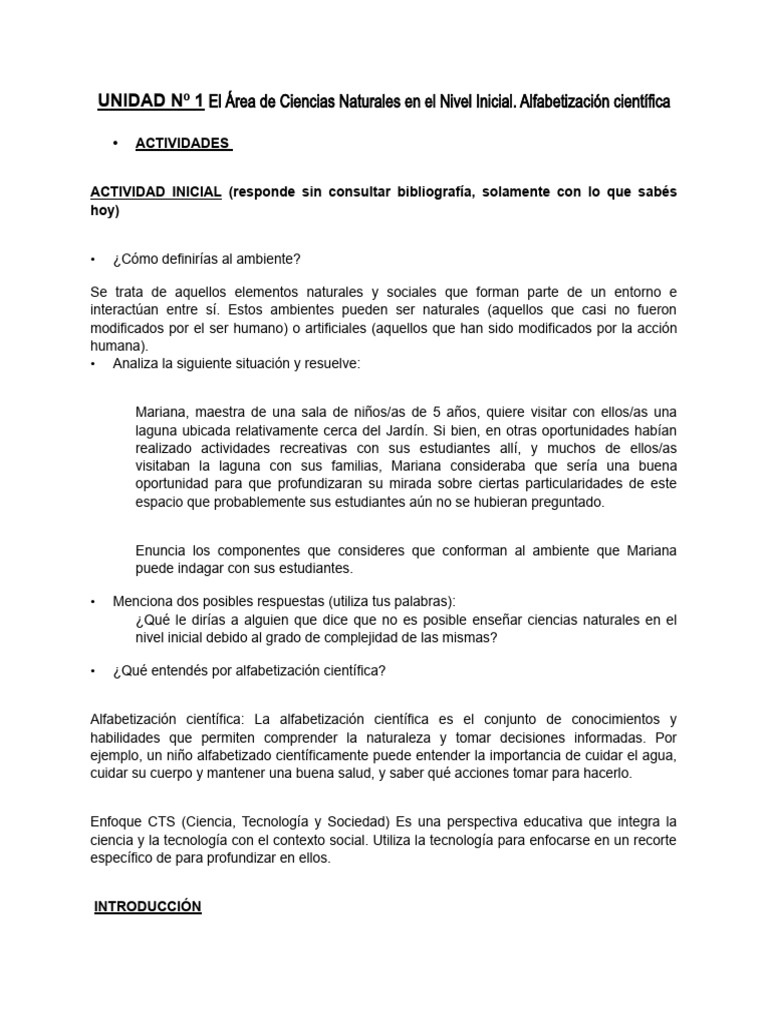 Actividad 1 | PDF | Educación de la primera infancia | Aprendizaje