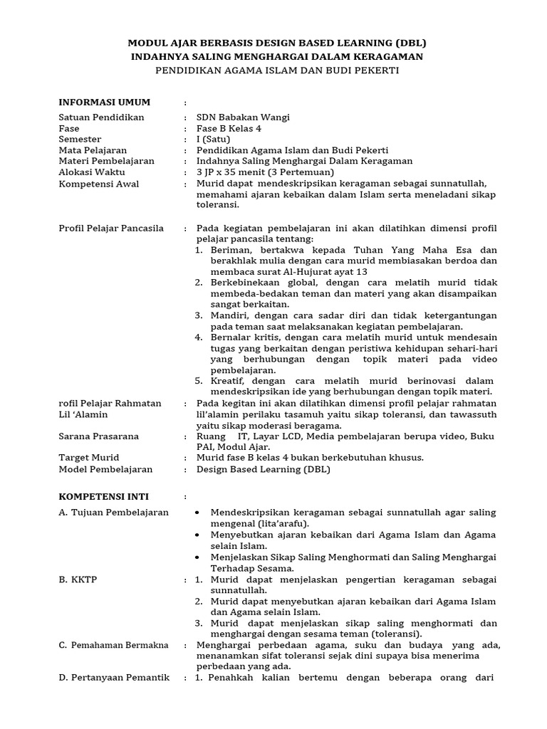 Toleransi dalam Keragaman | PDF