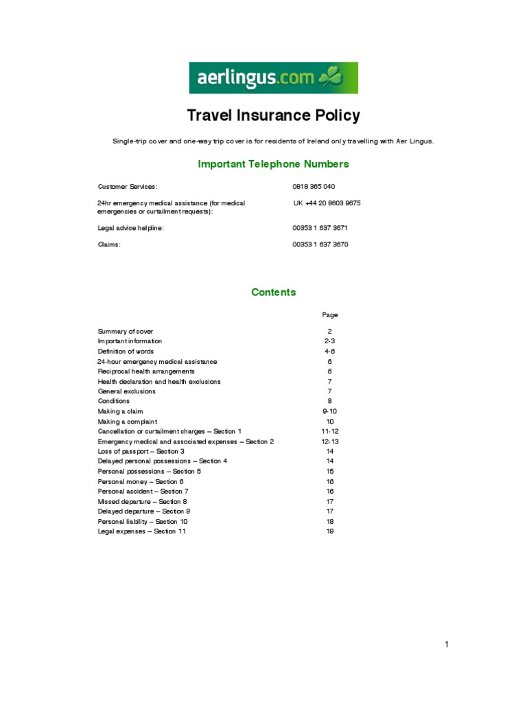 Policy Wording and Cover Insurance Theft