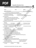 Grade 8 Science Unit Test Papers | PDF | Voltage | Electric Current