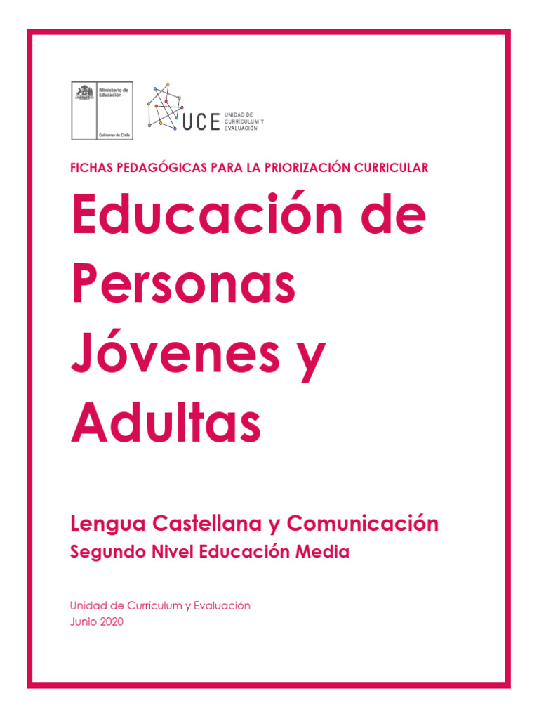 Educación de Personas Jóvenes y Adultas | PDF | Plan de estudios ...