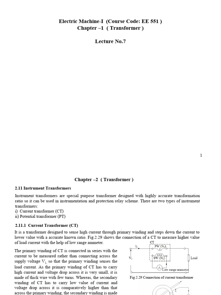 Instrument Transformers Explained | PDF | Transformer | Quantity