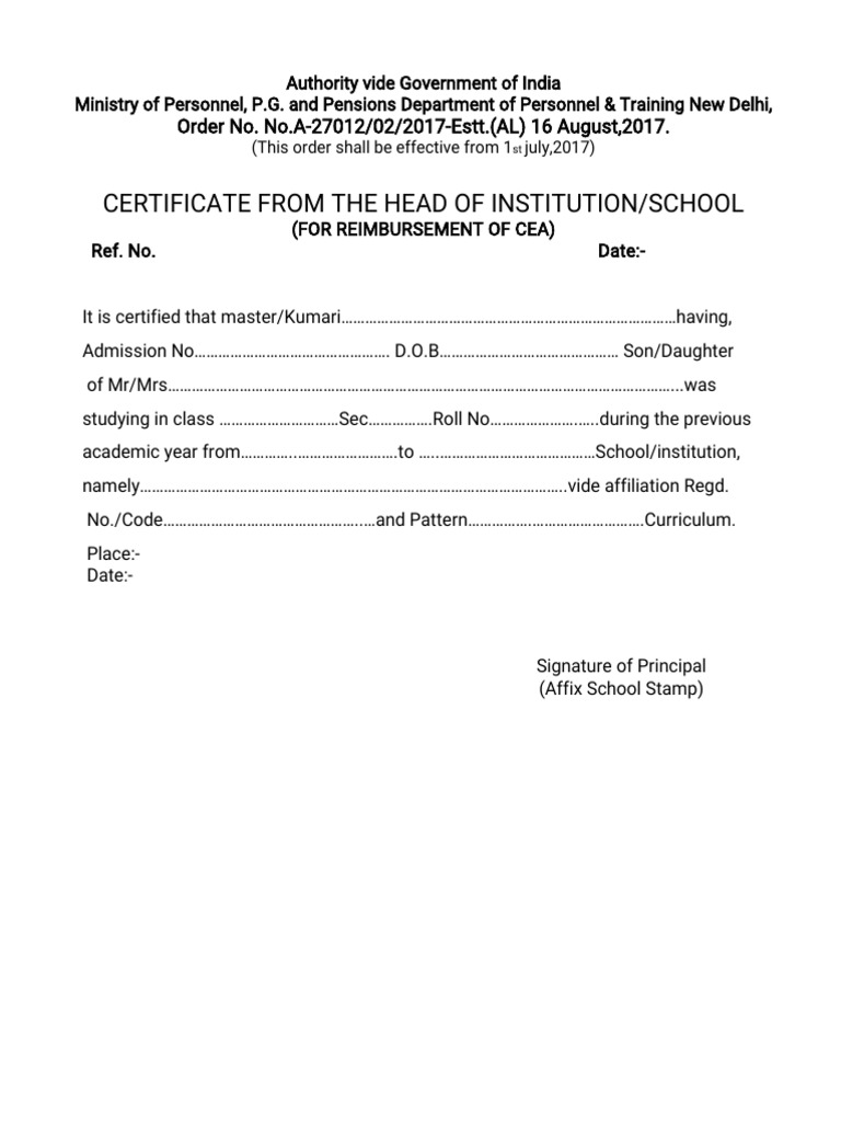 Cea Form New Application