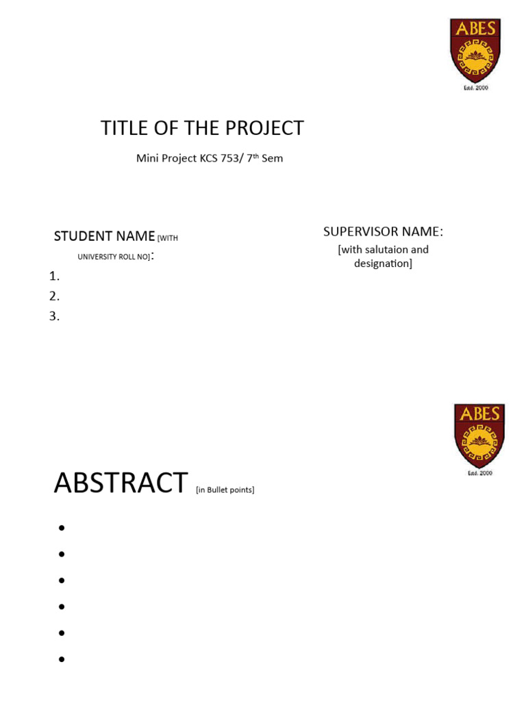 Mini Project KCS 753 Overview | PDF | Science | Computing