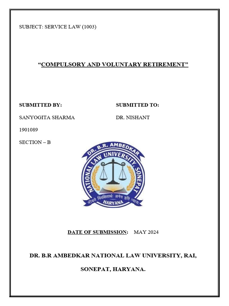 Compulsory vs. Voluntary Retirement | PDF | Employment | Retirement
