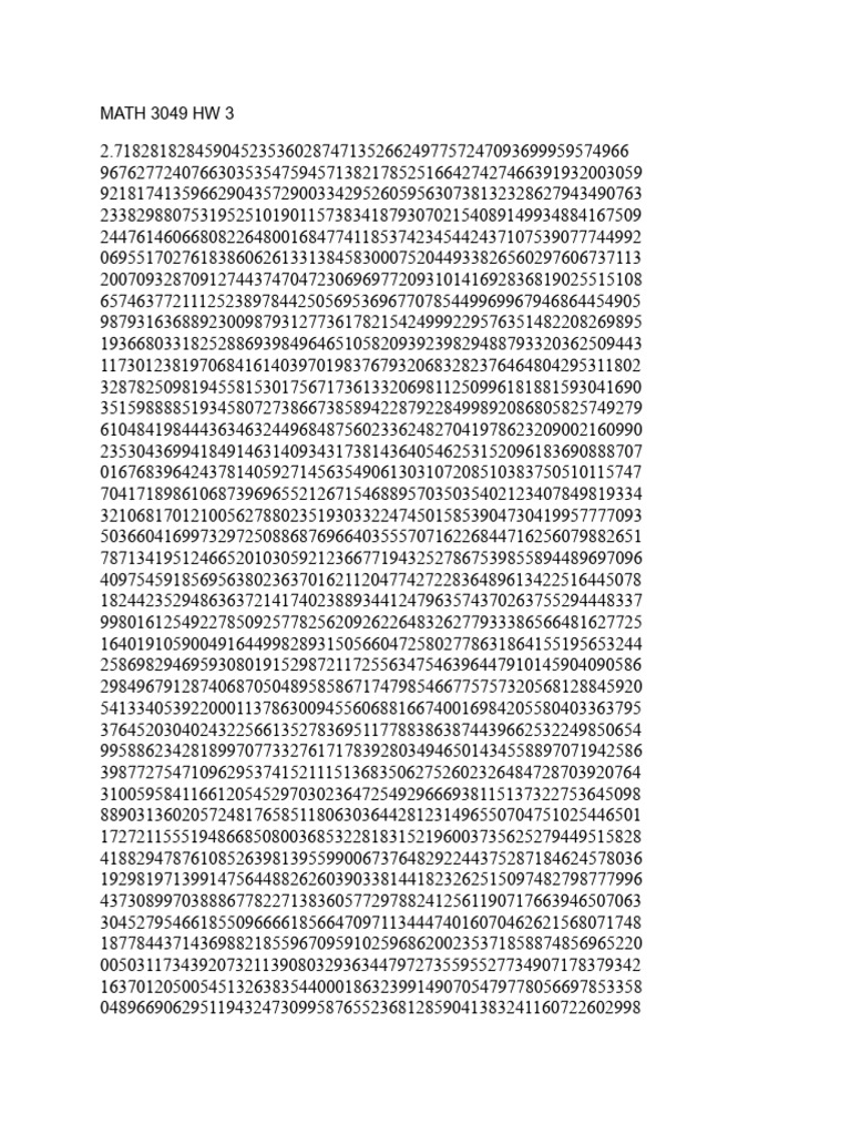 Math 3049 | PDF