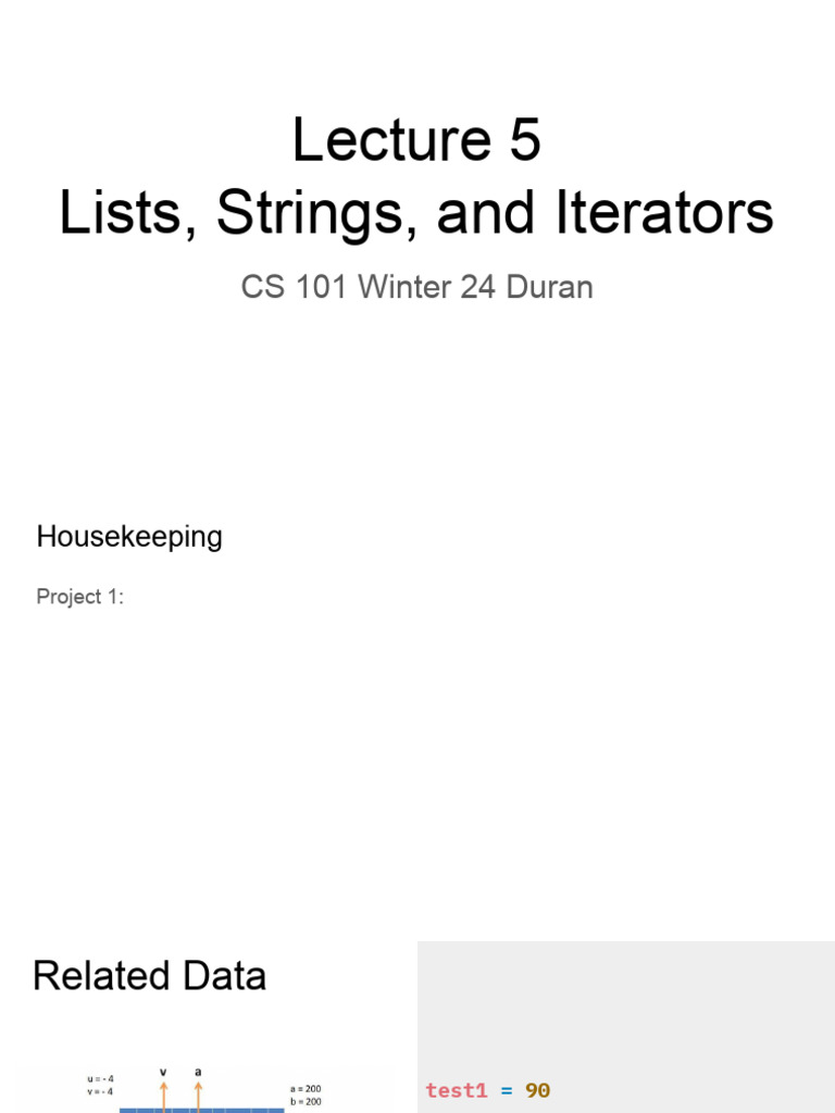 Python Lists and Strings Overview | PDF | String (Computer Science ...